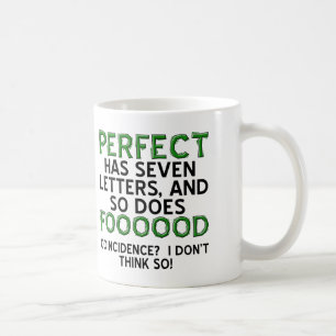 Tasse drôle de nourriture parfaite ou mug de voyag