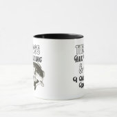 Tasse drôle de pêcheur de basse de large ouverture (Centre)