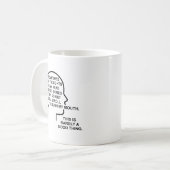 Tasse Drôle de Pensées Ennuyeuses (Devant gauche)