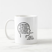 Tasse Drôle de Pensées Ennuyeuses (Gauche)