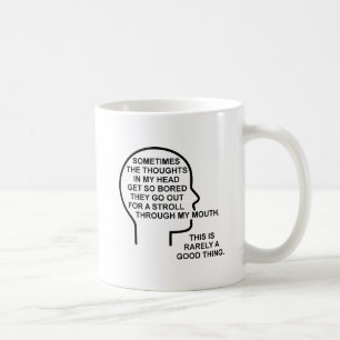 Tasse Drôle de Pensées Ennuyeuses