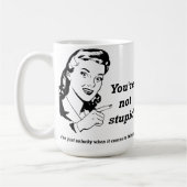 Tasse drôle de penseur malheureux (Gauche)