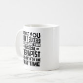 Tasse drôle de physiothérapeute (Devant gauche)