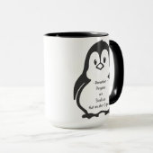 Tasse drôle de pingouin de perte de poids de (Devant droit)