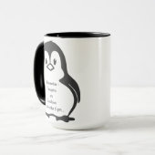 Tasse drôle de pingouin de perte de poids de (Devant gauche)