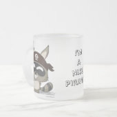 Tasse drôle de pirate de raton laveur d'anime de (Devant gauche)