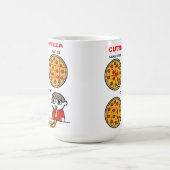Tasse drôle de pizza coupée (Centre)