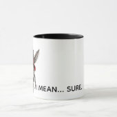 Tasse drôle de pompier - Ane idiot courageux - Bla (Centre)