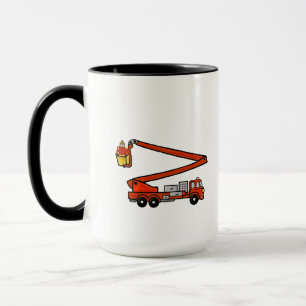 Tasse drôle de pompier Personnalisez-la !