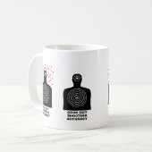 Tasse drôle de précision de tir (Devant gauche)
