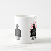 Tasse drôle de précision de tir (Centre)