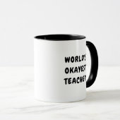 Tasse drôle de professeur moyen du monde (Devant droit)