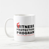 Tasse drôle de protection de forme physique (Gauche)