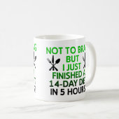 Tasse drôle de régime rapide ou mug de voyage (Devant droit)