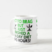 Tasse drôle de régime rapide ou mug de voyage (Devant gauche)