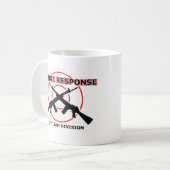 Tasse drôle de réponse de zombie humour (Devant gauche)
