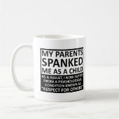 Tasse drôle de respect pour les autres (Gauche)