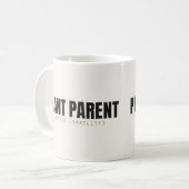 Tasse drôle de responsabilité limitée de parent de (Devant gauche)
