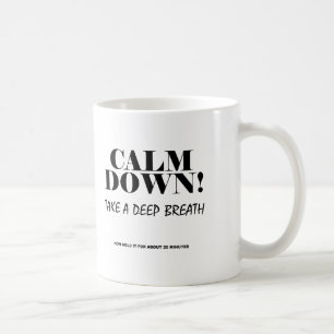 Tasse drôle de retenir son souffle