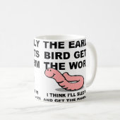 Tasse Drôle de Réveil Précoce (Devant droit)