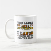 Tasse drôle de rire différent (Gauche)