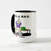 TASSE DRÔLE DE RUGBY (Devant gauche)