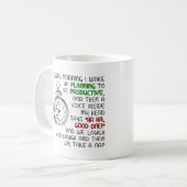 Tasse drôle de sieste productive (Devant gauche)