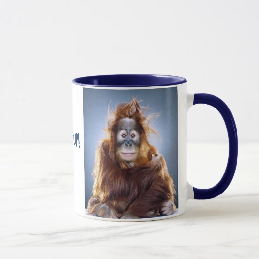 Tasse drôle de singe (Droite)
