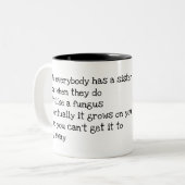 Tasse drôle de soeur (Devant gauche)