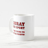 Tasse drôle de sport Hourra (Devant gauche)