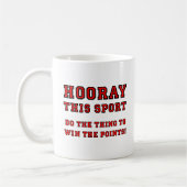 Tasse drôle de sport Hourra (Gauche)