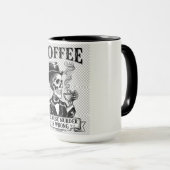 Tasse drôle de squelette avec café parce que meurt (Devant droit)