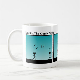 Tasse drôle de Stickman d'écouteurs - 015