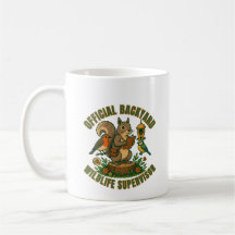 Tasse drôle de superviseur officiel de la faune de