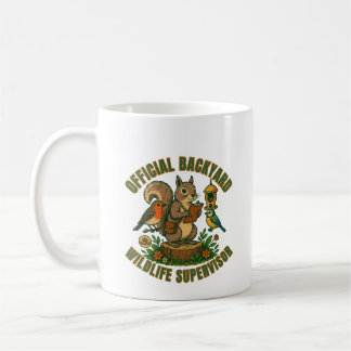 Tasse drôle de superviseur officiel de la faune de