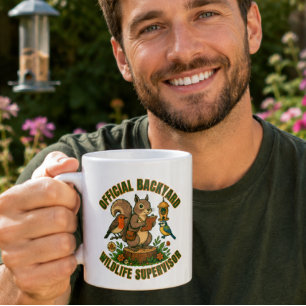 Tasse drôle de superviseur officiel de la faune de