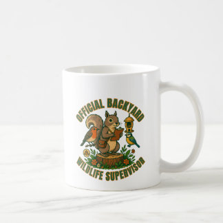 Tasse drôle de superviseur officiel de la faune de
