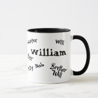 Tasse drôle de surnoms personnalisée par cool pour