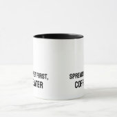 Tasse drôle de tableur pour comptable (Centre)