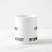 Tasse drôle de tableur pour comptable (Centre)