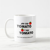 Tasse drôle de tomate de tomate (Gauche)