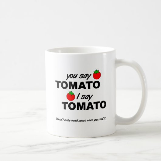Tasse drôle de tomate de tomate (Droite)