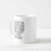 Tasse drôle de trop d'options (Devant gauche)