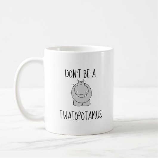 Tasse drôle de Twatopotamus (Gauche)