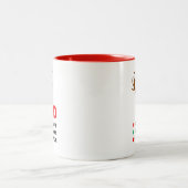 Tasse drôle de vacances de désordre obsédant de (Centre)