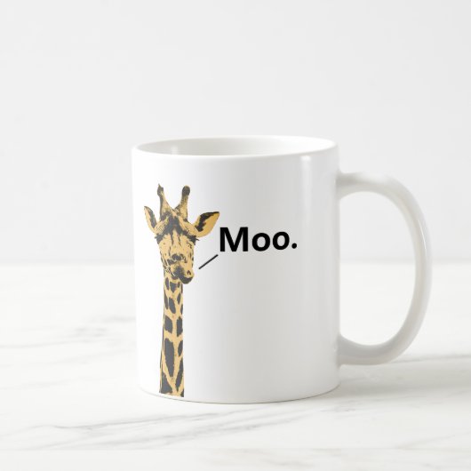 Tasse drôle de vache girafe (Droite)