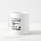 Tasse drôle de vaisseau spatial de relation (Devant gauche)