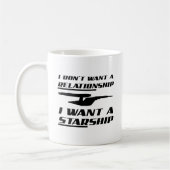 Tasse drôle de vaisseau spatial de relation (Gauche)
