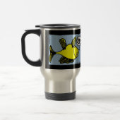 Tasse drôle de voyage de bande dessinée de (Gauche)