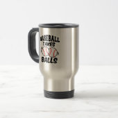 Tasse drôle de voyage d'énonciation de boules de (Devant gauche)